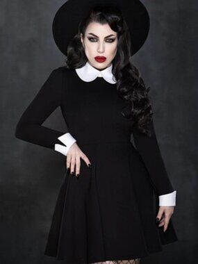 NWT KATAKOMB Wednesday Addams Dress